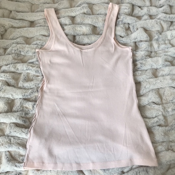 Express Sequined Tank Top pale Pink w/ Stretch S - Picture 4 of 6